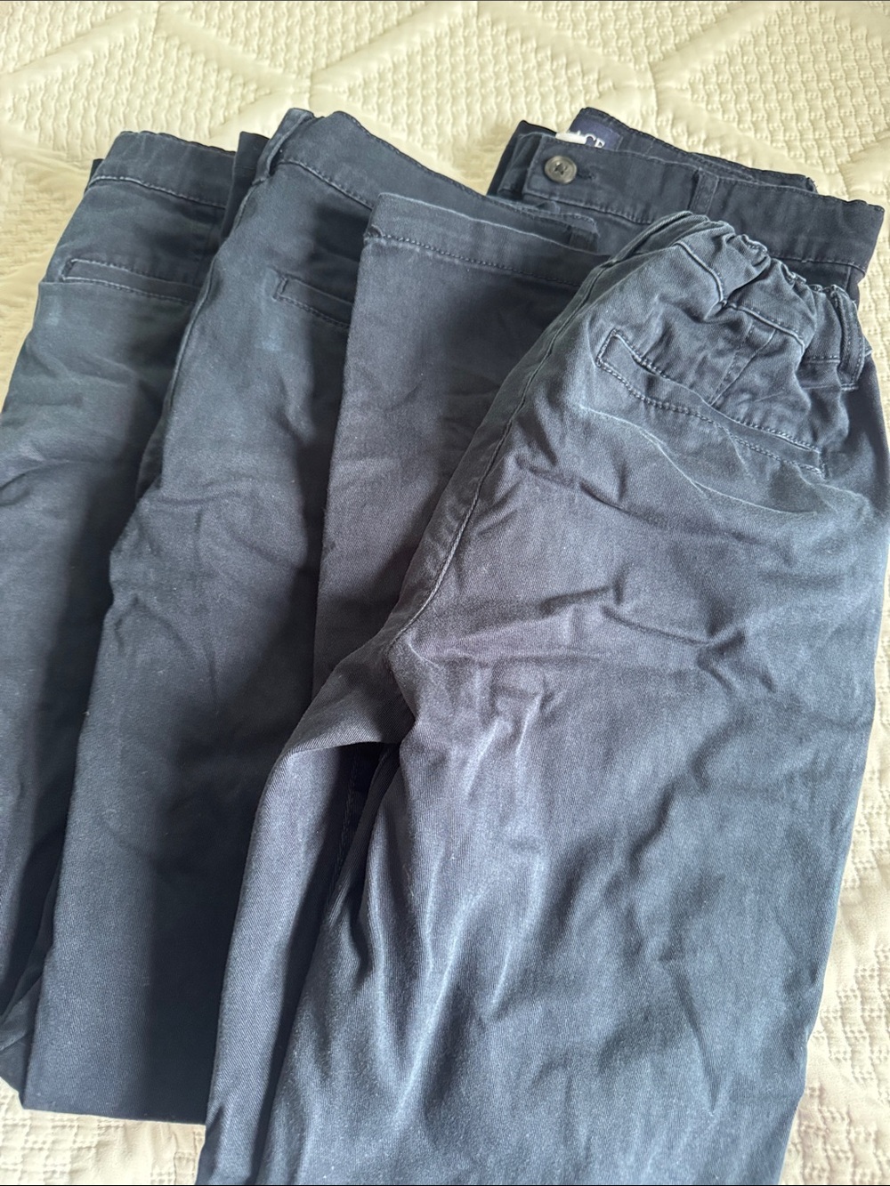 Place Kids Navy Blue Casual Pants - Pack of 4